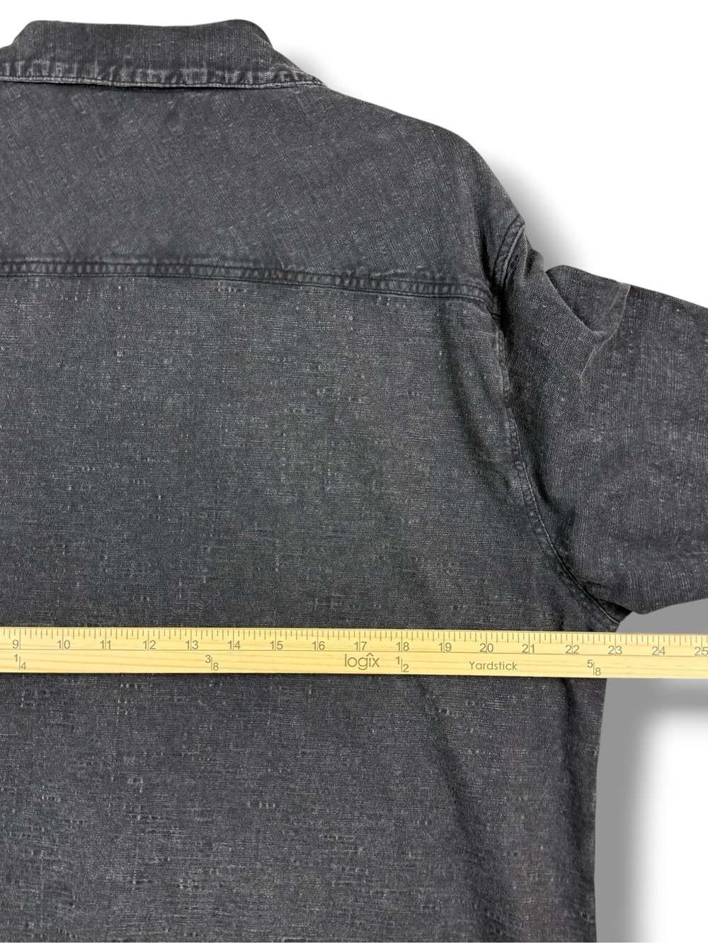 Carbon 2 Cobalt Men’s Long Sleeve Shirt Large Black 100% Cotton Button Up Faded - Picture 8 of 9